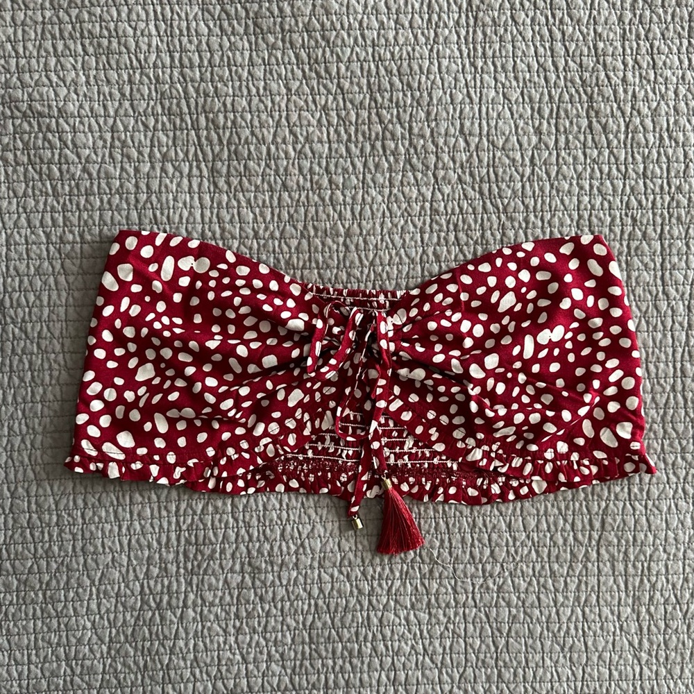 Polka Dot Bandeau Top